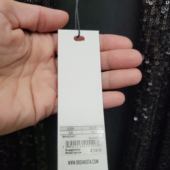 BB Dakota Glitter Bomb Black Duster - Picture 5 of 5